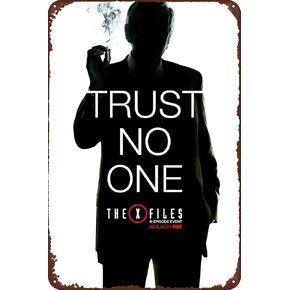 The X-Files Movie Poster Vintage Metal Signs Collection Rustic Décor for Home & Office 12x8 inches