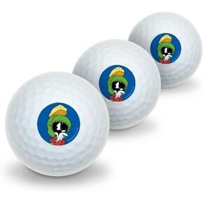 GRAPHICS & MORE Looney Tunes Marvin The Martian Novelty Golf Balls 3 Pack