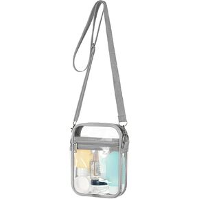 Clear Crossbody Bag, Stadium Approved Clear Purse Bag With Adjustable Shoulder Strap, Messenger Bags Transparent Bag