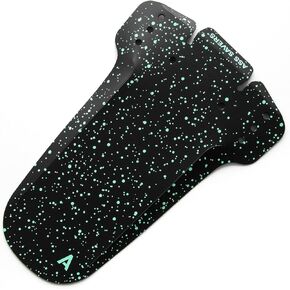 Ass Savers Mudder, Bicycle Mudguard, Easy Zip Tie Mounting, Lightweight (Black Dots)