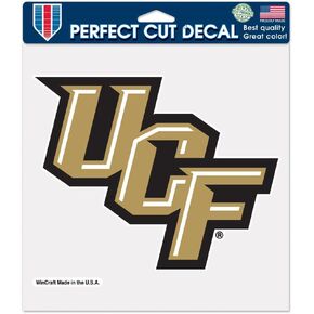 NCAA University of Central Florida 13091115 Perfect Cut Color Decal, 8" x 8", Black