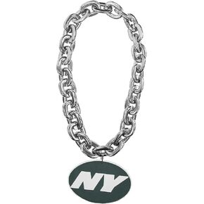 Aminco NFL New York Jets Team Fan Chain, Silver