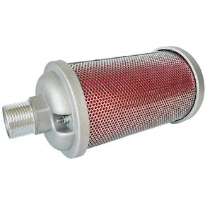 M15 Air Compressor Muffler 1.5" NPT Air Exhaust Muffler Silencer for Compressor Dryer Compressed Air Equipment and Systems, Single Chamber 145 PSI, Replacement Part