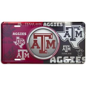 Hangtime Texas A&M - Texas Aggies - Bullseye Style License Plate
