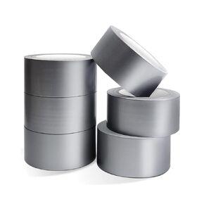 Silver Duct Tape 2in x 30Yards 6-Pack Heavy Duty Duct Tape Flexible No Residue Strong Waterproof Tear by Hand Indoor & Outdoor Use