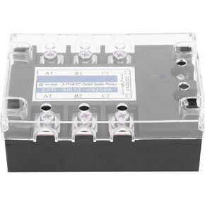 SSR Solid State Relay, 3‑Phase SSR DC Control AC 480V 200A Solid State Relay Industrial Equipment SSR-3 D48200 200A