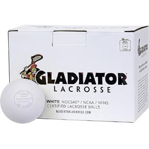Gladiator Lacrosse® Single Fully Certified, Official Lacrosse Ball – Pink – Meets NOCSAE Standards, SEI Certified