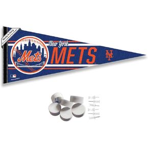 New York Mets Pennant Banner and Wall Tack Pads