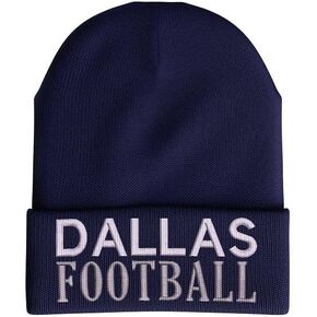 Dallas Football Beanie Hat, Embroidered Dallas Hat for Men & Women, Dallas Gifts