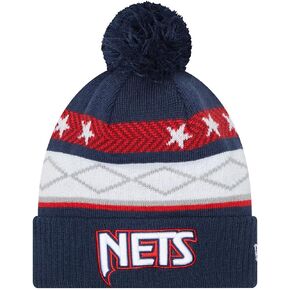 New Era Youth Brooklyn Nets 2021/2022 City Edition Cuff Knit Beanie Blue
