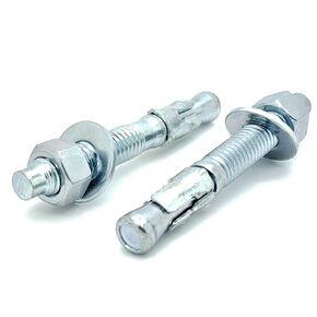 Four (4) 3/8" x 3" Zinc Plated Wedge Anchor Bolts | Heavy Duty (BCP979)