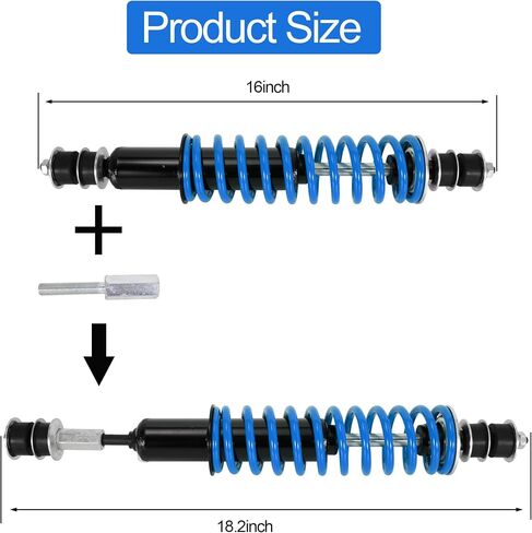 JIAYAN Golf Cart Front or Rear Shock Absorber with Heavy Duty Coil Springs Compatible with E-Z-GO TXT/Medalist 1994+ Gas & Electric Models OEM# 70928-G01 76418-G01 70630-G01 (2Pcs) in Saudi Arabia