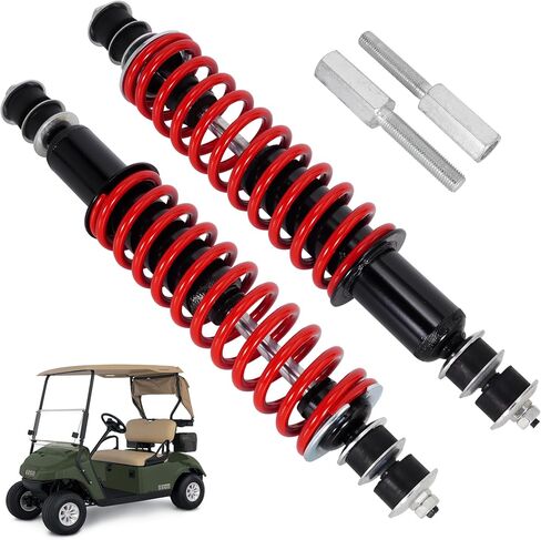 JIAYAN Golf Cart Front or Rear Shock Absorber with Heavy Duty Coil Springs Compatible with E-Z-GO TXT/Medalist 1994+ Gas & Electric Models OEM# 70928-G01 76418-G01 70630-G01 (2Pcs) in Saudi Arabia