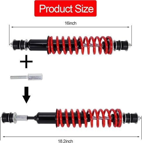 JIAYAN Golf Cart Front or Rear Shock Absorber with Heavy Duty Coil Springs Compatible with E-Z-GO TXT/Medalist 1994+ Gas & Electric Models OEM# 70928-G01 76418-G01 70630-G01 (2Pcs) in Saudi Arabia