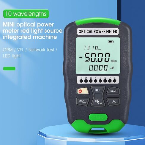 مقياس الطاقة الضوئية A-D50 -50~+26 ديسيبل في الدقيقة (OPM&VFL&RJ45) محدد موقع الأخطاء البصري 30 كيلومترًا مع اختبار شبكة RJ45 ومقياس طاقة الألياف الضوئية وواجهة SC/FC/ST مع محول أنثى LC in Kuwait