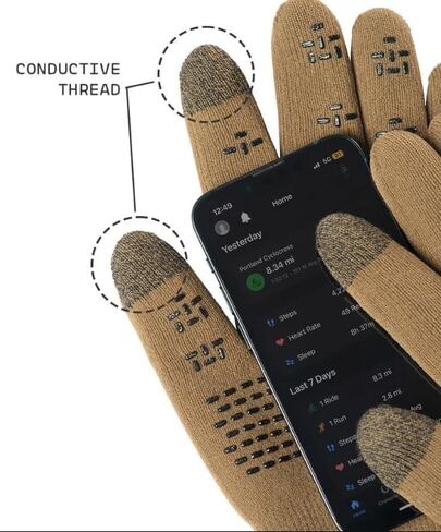Showers Pass Crosspoint Waterproof Knit Outdoor Activity Hand Warming Gloves - Touchscreen Compatible - Unisex in Saudi Arabia