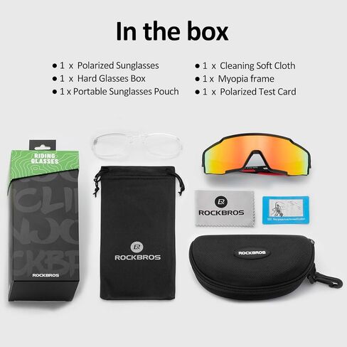 ROCKBROS Polarized Sunglasses for Men Women Cycling Glasses Sports Driving Bike Fishing Running Sunglasses TAC UV400 in Saudi Arabia