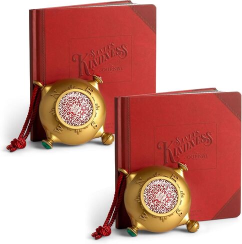 زينة SANTA'S KINDNESS، تتضمن 1 حلية على شكل بوصلة، والعد التنازلي لعيد الميلاد، ورمز الاستجابة السريعة التفاعلي ومجلة لطيفة مع 80 صفحة نشاط لكتابة ورسم أعمال اللطف، فردية in Saudi Arabia