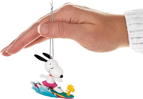 Hallmark Keepsake Christmas Ornament 2024, Peanuts Spotlight on Snoopy Surf's Up!, Gifts for Peanuts Fans in Saudi Arabia