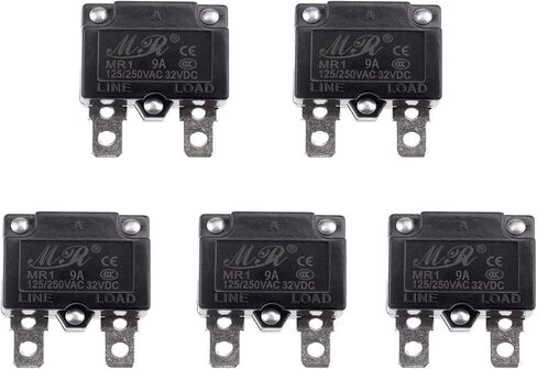 ZOOKOTO 5Pcs 125/250V AC 32V DC Thermal Circuit Breaker 6amp AUTO Reset Overload Protector Switch Automatic Reset Relay Fuse 6A in Kuwait