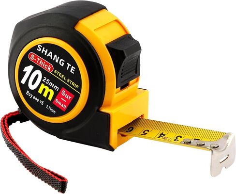 Tape Measure, Measuring Tape, Tape Measure 25 ft, 25-Foot Steel Retractable Metric Tape Measure Body Measuring Tape for Body Measurements, Manual-Locking, for Construction, Carpenter, Designer in Saudi Arabia