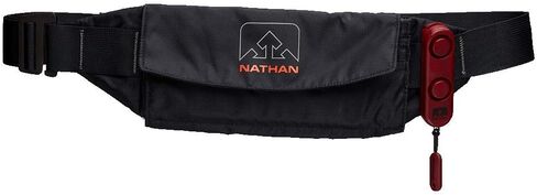 حزام خصر للجري من ناثان مع حبل منبه شخصي متضمن. جيب شفاف يعمل باللمس. صفارة الإنذار SafeRun في حالة الطوارئ 120 ديسيبل. للجري، والاستيقاظ، والمشي لمسافات طويلة، وركوب الدراجات وأكثر من ذلك. in Kuwait