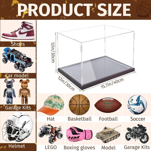 حافظة عرض خوذة كرة القدم مع ضوء LED، حامل خوذة أكريليك بالحجم الكامل، خوذة البيسبول/الكرة اللينة، خوذة الهوكي، حافظة أكريليك شفافة للحماية من الأشعة فوق البنفسجية، حافظة عرض تذكارات مقاومة للغبار in Kuwait