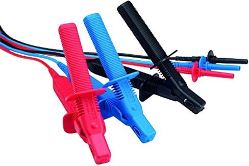 Megger 1002-534 - 3m (10ft) Test Lead, 10 kV Large Insulated Clip, Set of 3 in Saudi Arabia