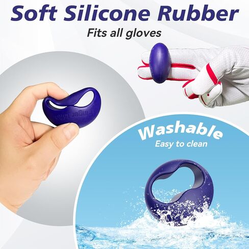 Finger Lifter Grip for Baseball & Softball Pro Batters Two Finger Grip Reduce Roll Over, Palm Up Palm Down Baseball Swing Trainer Increase Batting Speed Barrel Into The Zone Faster-Blue Color in Kuwait