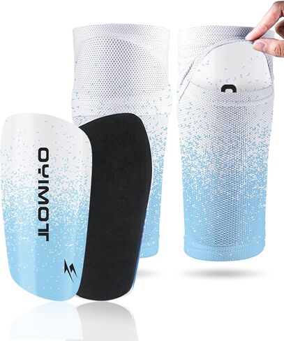 TOMIYO Soccer Shin Guards,Shin Guards Soccer Kids 10-12 and Shin Pad Sleeves with Inserted Pocket,Protective Soccer Equipment for Youth Adult,espinilleras de Futbol para Hombres for Team Sports in Saudi Arabia