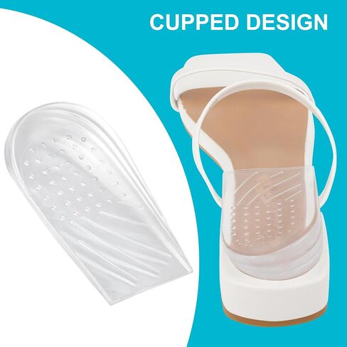 2 Pairs 3 Layers Medial & Lateral Heel Wedge Silicone Insoles - Corrective Adhesive Shoe Inserts for Foot Alignment, Knock Knee Pain, Bow Legs, Osteoarthritis for Men and Women(Large) in Saudi Arabia