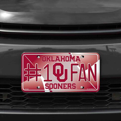Rico Industries NCAA Unisex-Adult #1 Fan Metal License Plate Tag in Saudi Arabia