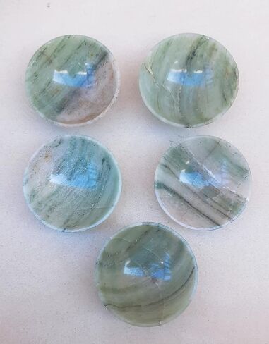 Green Aventurine Bowl Crystal Bowl Agate Stone Gemstone Gem Bowl Hand Carved Polished Healing Bowls Chakras Stones Office Decor Natural Gemstone Gem Bowl Feng Shui Crystal Decor Gifts in Saudi Arabia