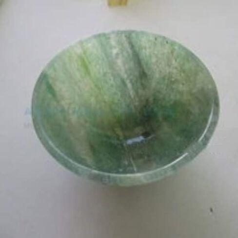 Green Aventurine Bowl Crystal Bowl Agate Stone Gemstone Gem Bowl Hand Carved Polished Healing Bowls Chakras Stones Office Decor Natural Gemstone Gem Bowl Feng Shui Crystal Decor Gifts in Saudi Arabia