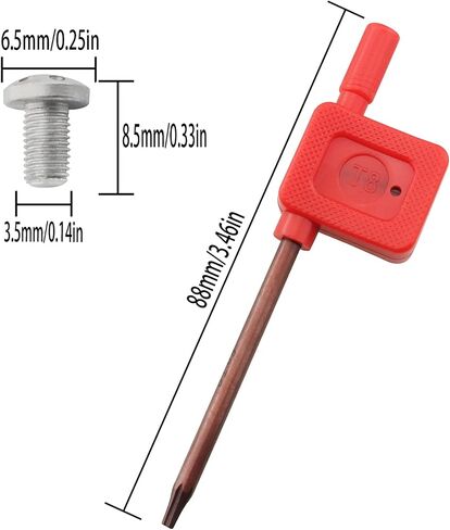 1911 Grip Screw 1Set / 4PCS 1911 Industries Hex Head Screws with T8 Box wrench in Saudi Arabia