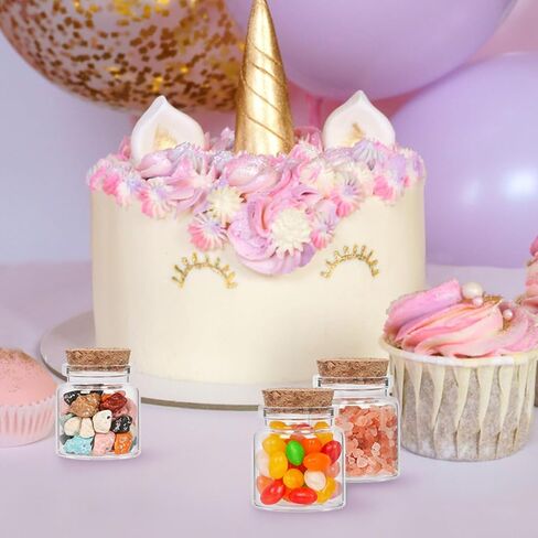 برطمانات زجاجية صغيرة سعة 50 مل بأغطية من الفلين، 24 عبوة من الزجاجات الصغيرة مع سدادات وعلامات من الفلين والخيوط الإضافية، برطمان رمل صغير، برطمان صدف، قوارير زجاجية بأغطية، برطمان حبوب منع الحمل، برطمان تعويذة in Kuwait