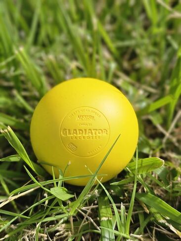 كرة لاكروس الرسمية من Gladiator Lacrosse® فردية ومعتمدة بالكامل - باللون الوردي - تفي بمعايير NOCSAE، ومعتمدة من SEI in Saudi Arabia
