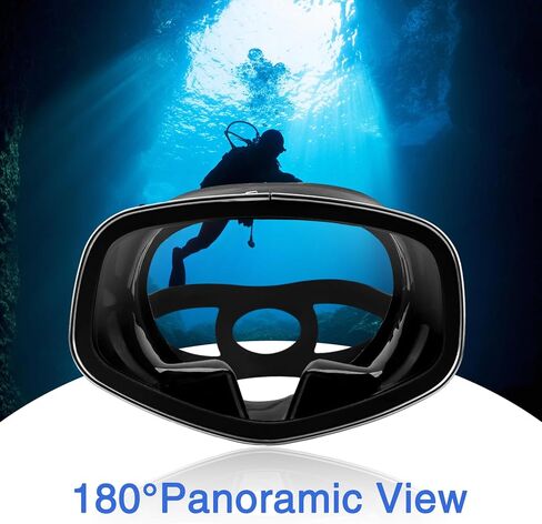 قناع غوص سكوبا أصلي مع صمام تصريف رؤية واسعة مناسب للبالغين غوص سكوبا مضاد للضباب، والغوص الحر، ونظارات الغطس تقنعك بالتعامل مع Inter in Kuwait