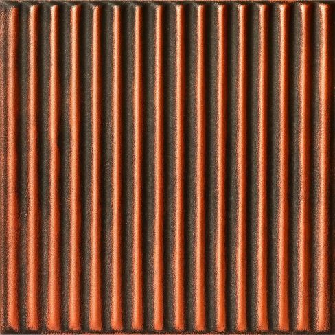A La Maison Ceilings R133 Corrugated Pre-Painted Foam Glue-up Ceiling Tile (129.6 sq. ft./Case), Pack of 48, Antique Gold in Saudi Arabia