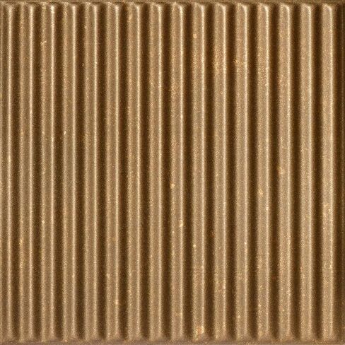 A La Maison Ceilings R133 Corrugated Pre-Painted Foam Glue-up Ceiling Tile (129.6 sq. ft./Case), Pack of 48, Antique Gold in Saudi Arabia