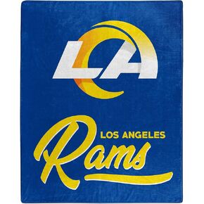 Northwest NFL Los Angeles Rams Unisex-Adult Raschel Throw Blanket, 50" x 60", Signature