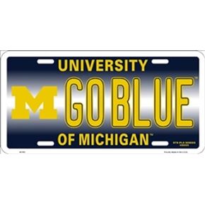 لوحة ترخيص معدنية من جامعة ميشيغان GOBLUE