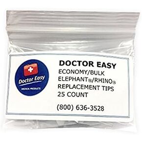 Doctor Easy Economy/Bulk Elephant & Rhino Replacment Tips, Bag of 25