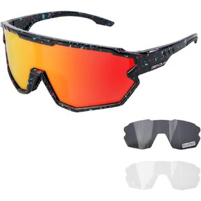 نظارات شمسية مستقطبة للأطفال لركوب الدراجات 3 عدسات 8-14 سنة للأولاد والبنات ورياضات البيسبول الناعمة in Kuwait