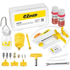 Bike Hydraulic Disc Brakes Bleed Tool Kit Bicycle Brake Repair Tools for Shimano, Tektro（TRP), Hope, Nutt, Zoom, CSC, ALHONGA, Bengal, Including Mineral Brake Fluid (120ml)