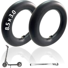 2 Pack 8.5x3 Inner Tubes, 8 1/2x2 Upgrade Size Scooter Tubes with 90 Degree Compatible with Xiaomi M365/Pro VSETT 8/9 Macury Zero 9 Gotrax GXL V2/XR Electric Scooter Wheel