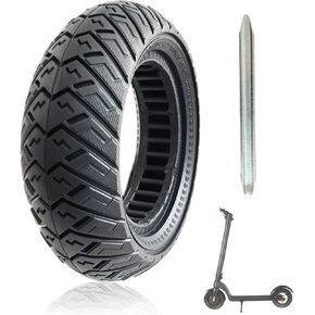 80/65-6 Scooter Tires, 10x3 Tubeless Solid Tire, 10 Inch Electric Scooter Wheels Replacement 255x80 City Road Tire Compatible with VSETT10+/Zero 10X/Kaabo Mantis 10