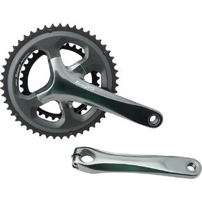 Shimano Tiagra FC-4700 Crankset - 165mm, 10-Speed, 50/34t, 110 Asymmetric BCD, Hollowtech II Spindle Interface, Gray