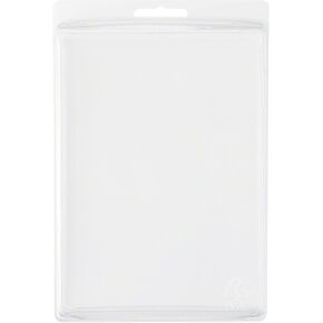 Clear Plastic Clamshell Package/Storage Container, 6.63" H x 4.75" W x 1.75" D, Pack of 10