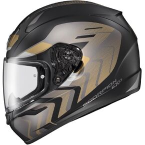 ScorpionEXO R320 Full Face Adult Motorcycle Helmet with Pinlock Ready Shield and Bluetooth Ready Speaker Pockets DOT Approved Dream (Black - X-Small)